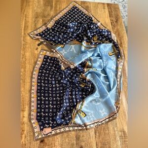 100% silk lv scarves